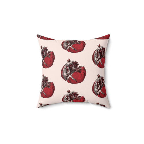 Botanical Pomegranate Throw Pillow