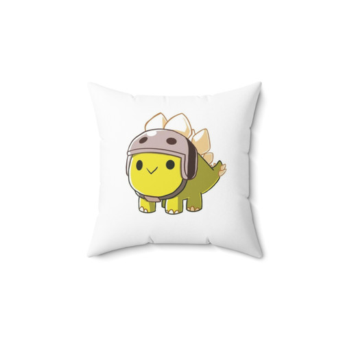 Stego Dinosaur Pillow with Happy Little Helmet Design