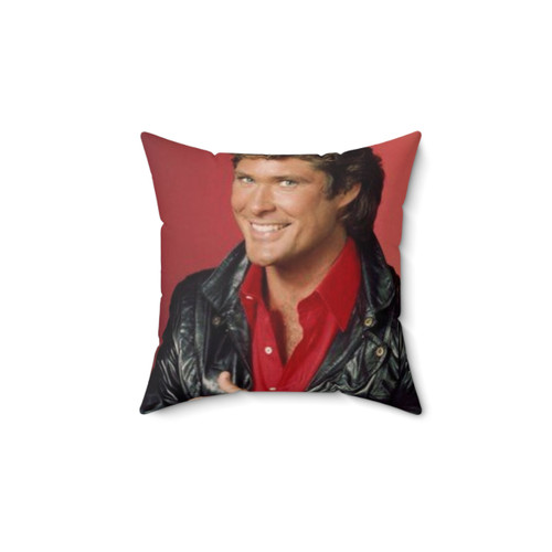 David Hasselhoff Pillow - Iconic Actor Portrait Decor