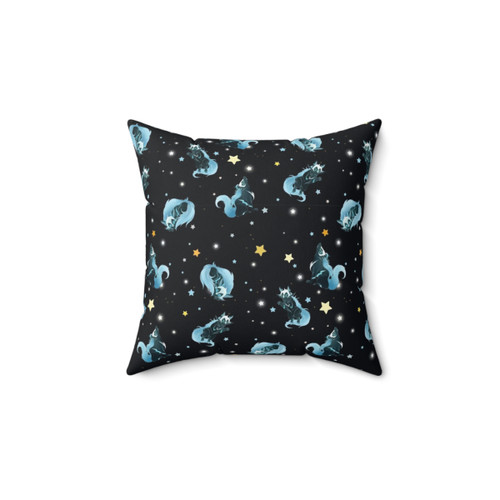 Cosmic Wolf Decorative Throw Pillow