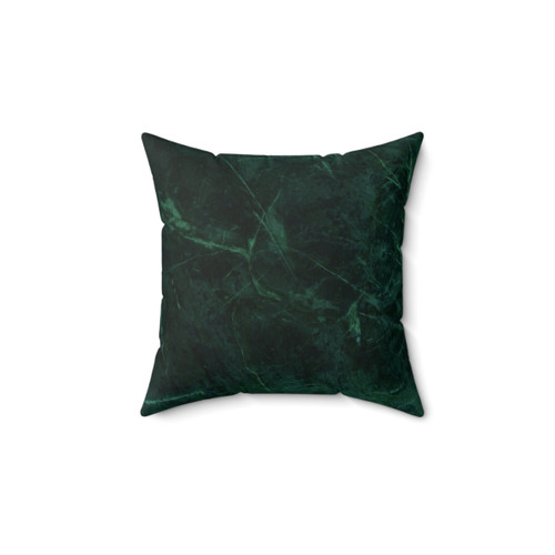 Green Marble Pattern Decorative Accent Pillow