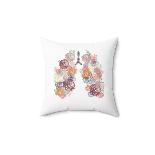 Anatomical Lungs Flower Pillow