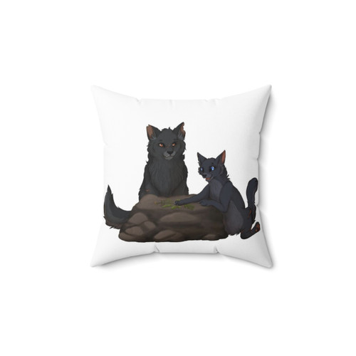 Warrior Cats Cinder Paw & Yellow Fang Pillow