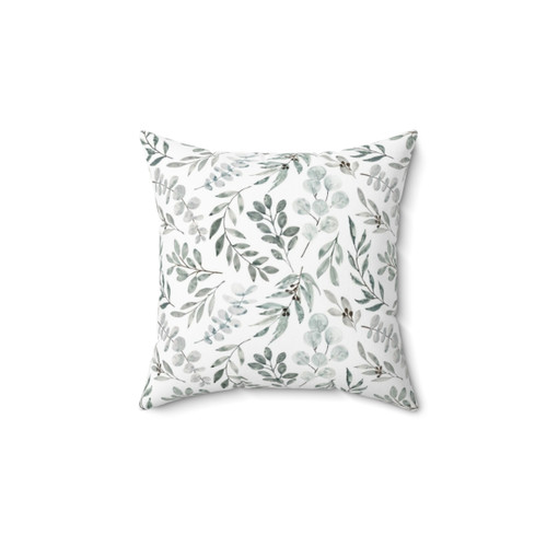 Eucalyptus Botanical Leaves Throw Pillow