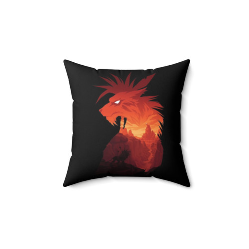 Black pillow inspired by Final Fantasy character Red XIII