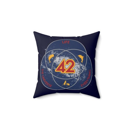 The Ultimate Venn Pillow for Hitchhiker's Guide Fans