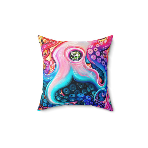 Colorful Octopus Throw Pillow
