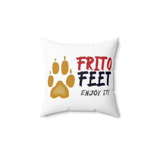 Frito Feet Pillow with Funny Dog Design