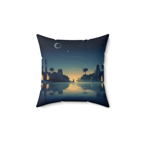 Minimalist Star Wars Naboo Landscape Pillow