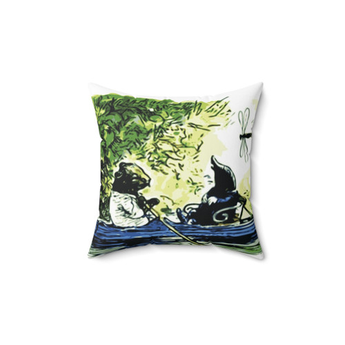 Messing About in Boats Pillow - Nautical Home Decor
