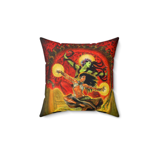 Red Book of Magic Pillow featuring fantasy artwork