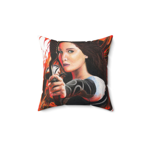 Katniss Everdeen Inspired Throw Pillow for Hunger Games Fans