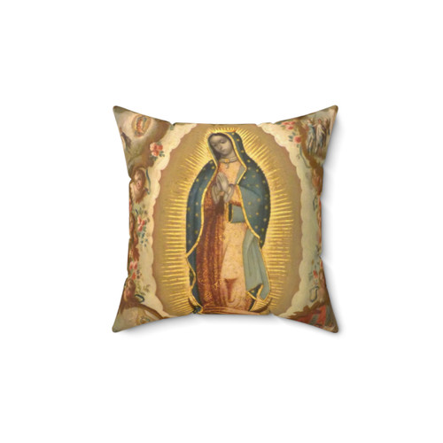 Virgin of Guadalupe Pillow with 4 Apparitions