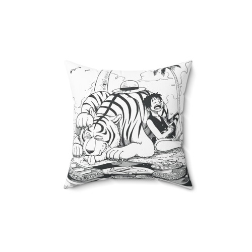 One Piece Luffy & Tiger Anime Pillow