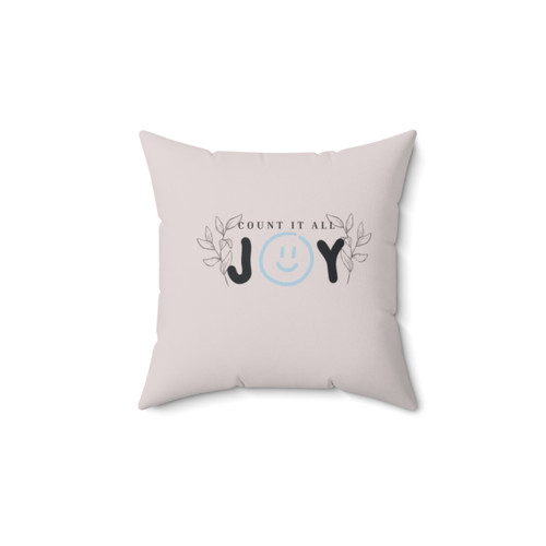 Vibrant Christian Pillow with Bible Verse Design