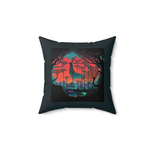 Woodland Pillow with Anime Spirits from Studio Ghibli