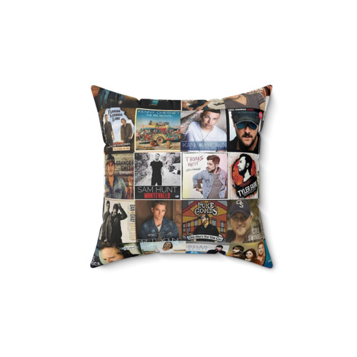 Country Music Collage Decorative Throw Pillow