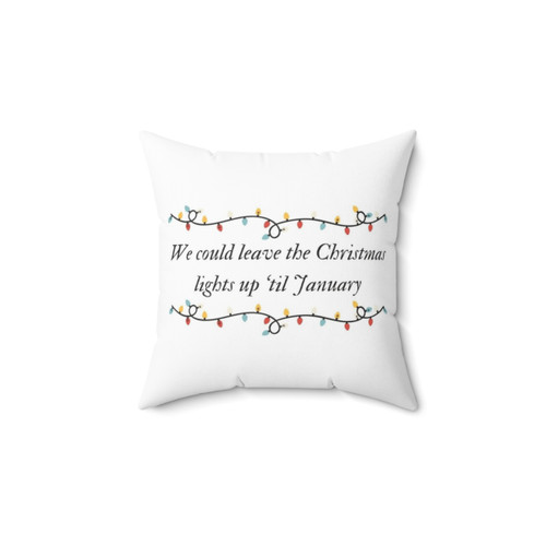 Taylor Swift Lyrics Christmas Pillow