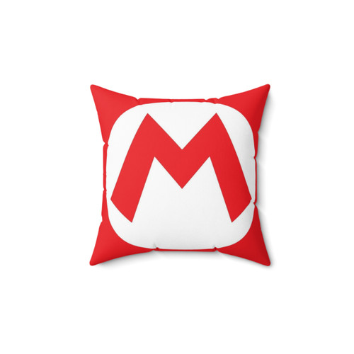 Funny Mario Pillow - Decorative Super Mario Accent Cushion