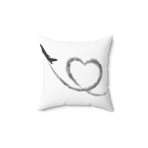 Airplane themed decorative pillow for relaxation and comfort