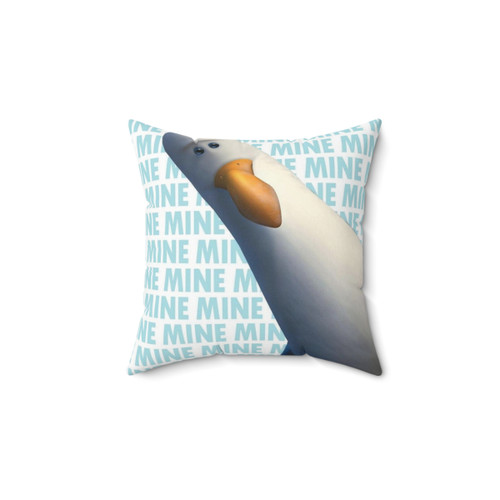 Nemo Seagull 'Mine!' Funny Decorative Pillow