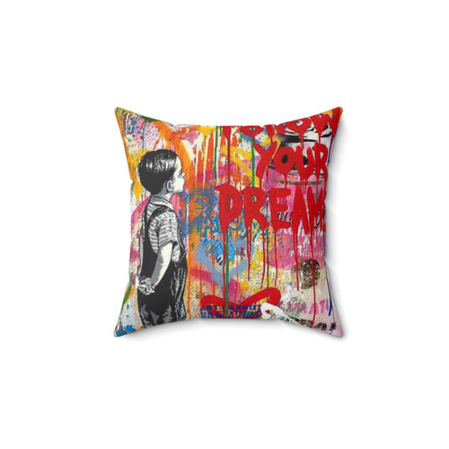 Mr. Brainwash Abstract Graphic Pillow