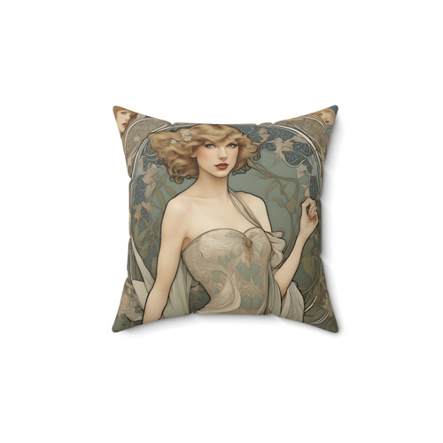 Taylor Swift Art Nouveau Decorative Pillow
