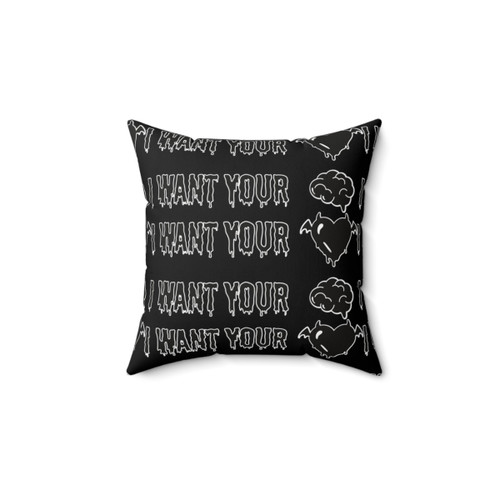 I Want Your Heart and Brain Pillow - Decorative Pillow
