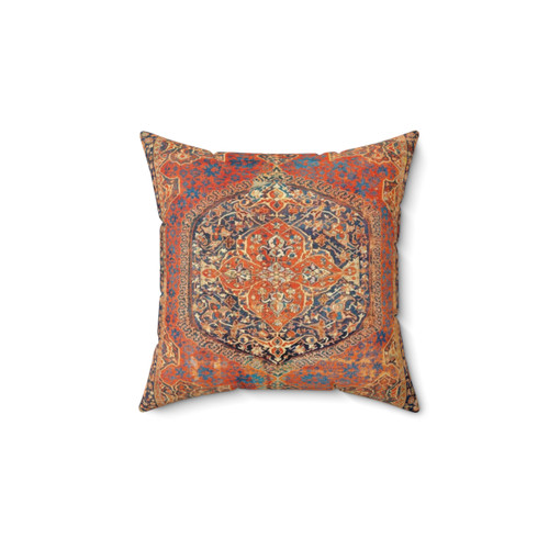 Vintage Turkish Carpet Print Pillow