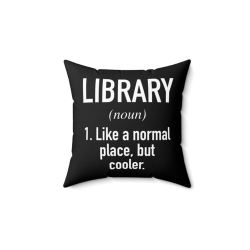 Library Defined Pillow for Book Lovers