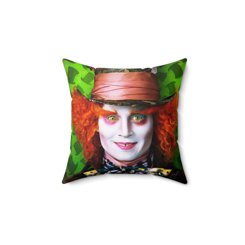 Mad Hatter Alice in Wonderland Decorative Throw Pillow