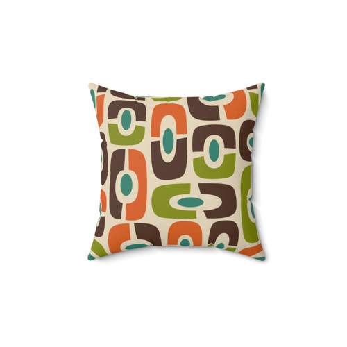 Mid Century Modern Abstract Decorative Throw Pillow