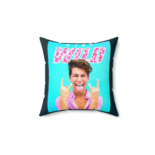 Stay Wild Printed Throw Pillow by Ben Azelart