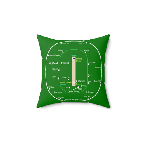 Cricket Pitch Layout Decorative Throw Pillow