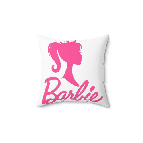 Barbi Logo Pink Decorative Pillow
