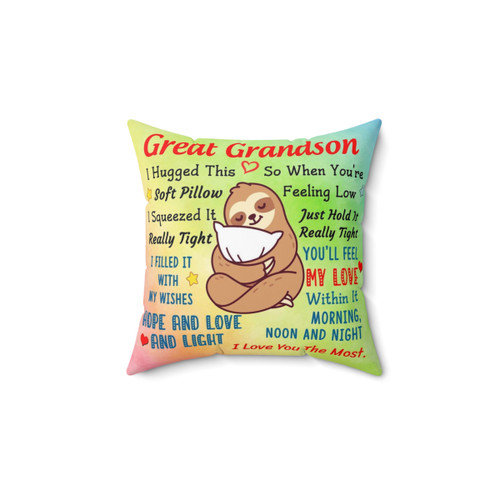 Soft Pillow for Great Grandson