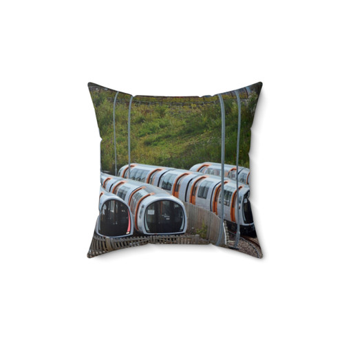 Subway Train Pillow featuring Glasgow, Scotland Design