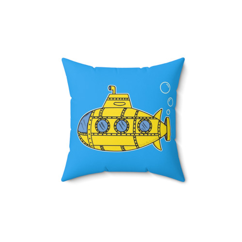 Submarine Doodle Decorative Throw Pillow