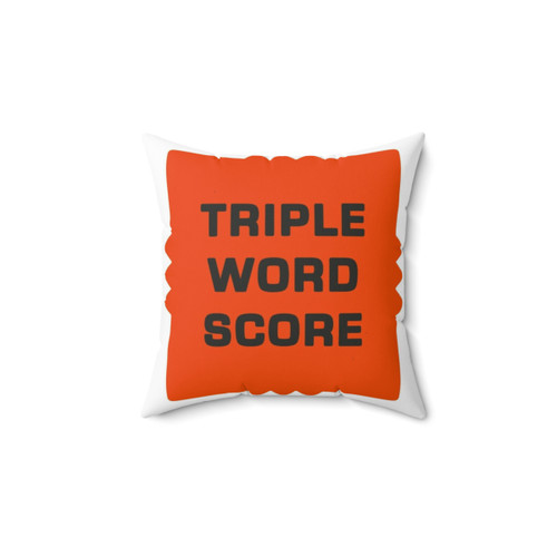 Scrabble Game Tile Decorative Pillow