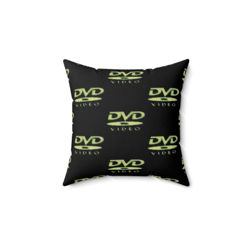 Retro DVD Logo Throw Pillow