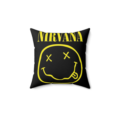 Nirvana Inspired Happy Face Music Band Pillow