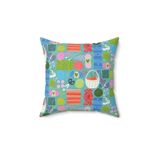 Knit One Purl One Throw Pillow