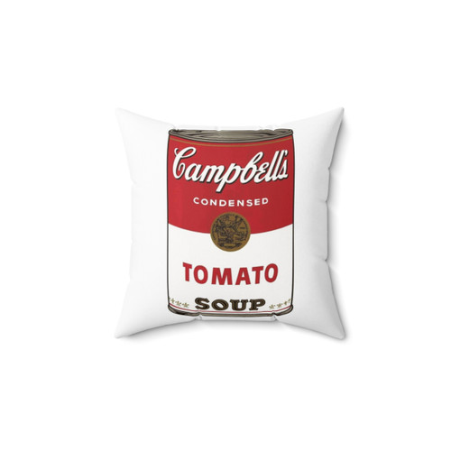 Campbells Tomato Pillow - Andy Warhol Inspired Home Decor