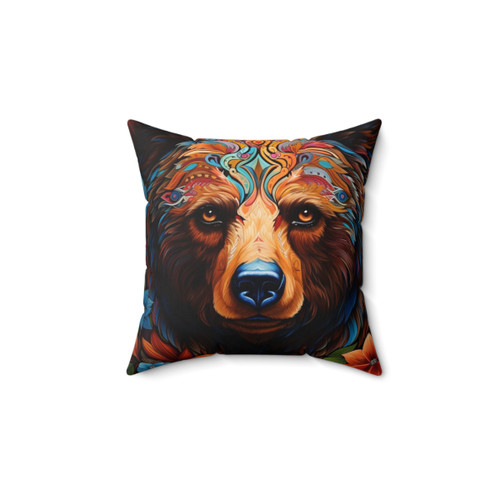 Cute Artistic Bear Pillow