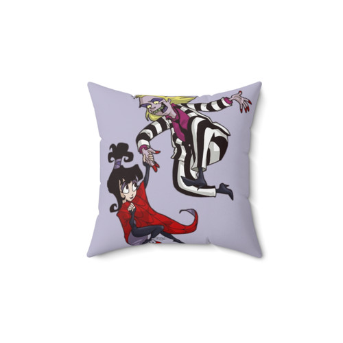 Beetlejuice Themed Decorative Throw Pillow