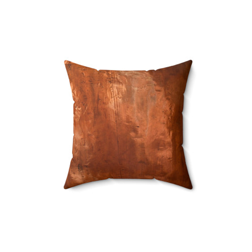 Copper Metallic Decorative Pillow