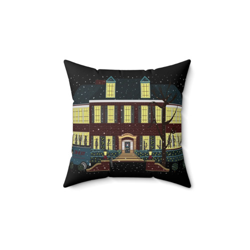 Home Alone House Pillow - Snow Version