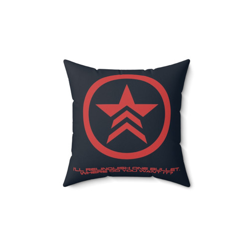 Mass Effect Commander Shepard Renegade Quote Pillow