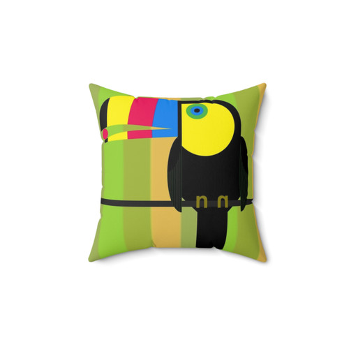 CMYK Toucan Decorative Throw Pillow
