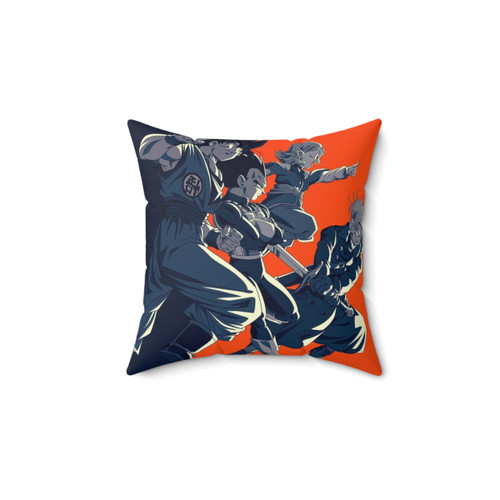 Dragon Ball Z Anime Pillow with Goku, Vegeta, and Trunks
